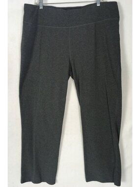 Athletic Works Leggings Women Size XXXL Dark Gray Pull On High Rise Boot Cut